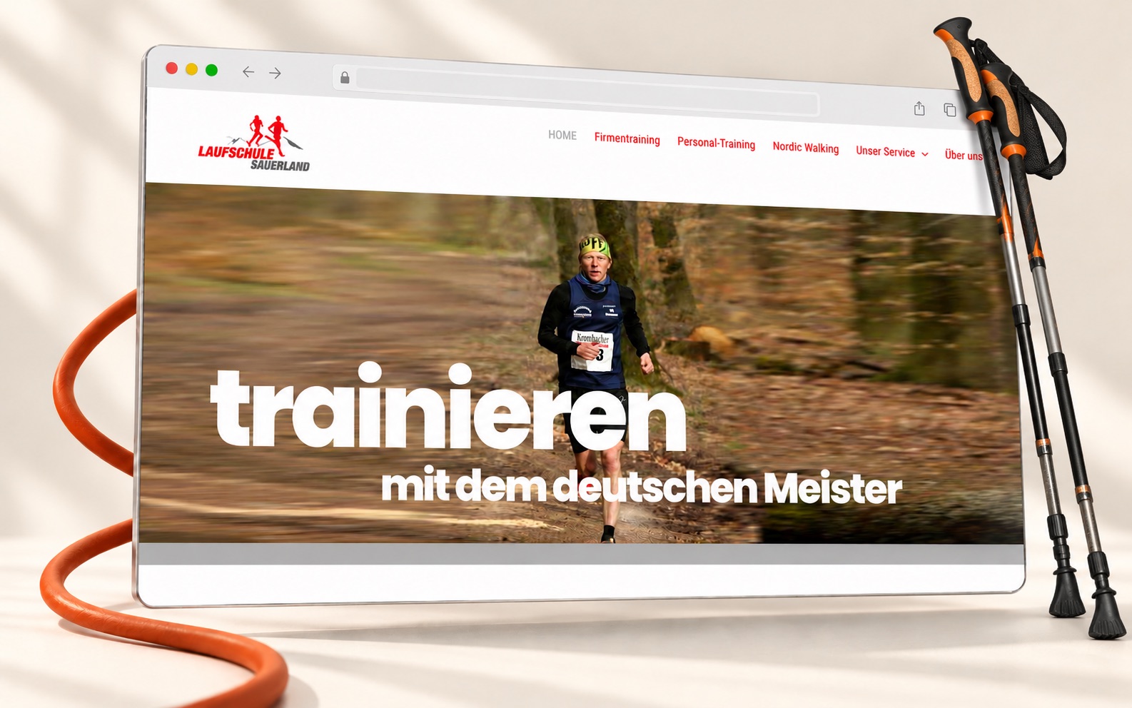 KI-inszeniertes Projektbild der Referenzwebsite