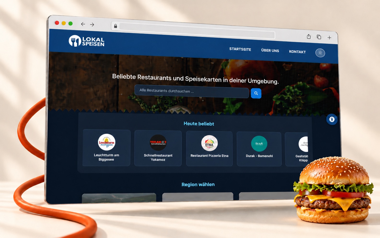 KI-inszeniertes Projektbild der Referenzwebsite